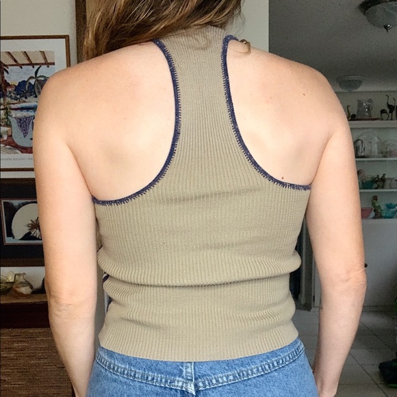 1970s Vintage Knit Tank Top - Picture 3 of 5